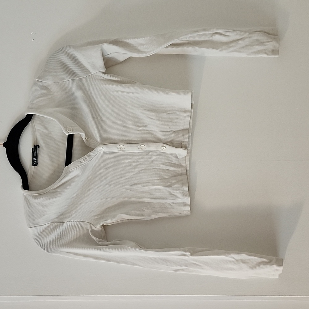 Zara midriff long sleeve top